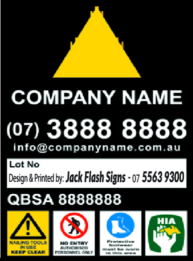 Builder Construction Signs Jack Flash Signs